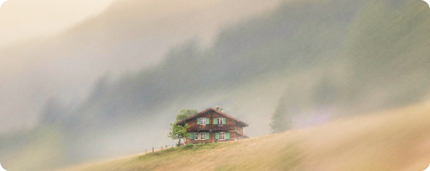 Maison illustrant les étapes